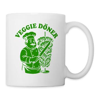 Veggie Doner Kebab - Fast Food - Vegan - Mug - white - Right