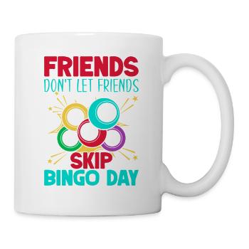Jeu de bingo Amis, ne laissez pas passer le bingo - Mug blanc - blanc - Droite