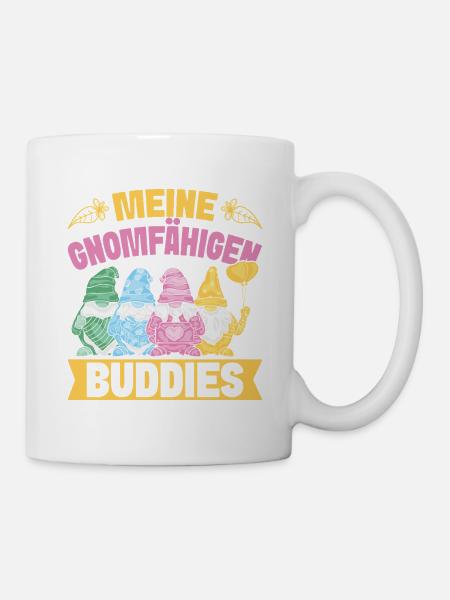 Gartenzwerg Kostüm Gnomefähigen Buddies Gnome - Tasse - Weiß