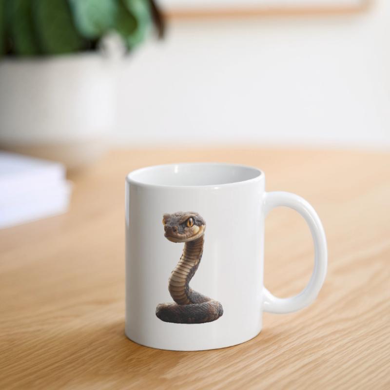 serpent, python, cobra, serpent à sonnettes, serpents Mug blanc