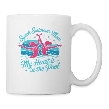 Synchronschwimmen Kunstschwimmen Wassersport - Tasse - Weiß - Rechts
