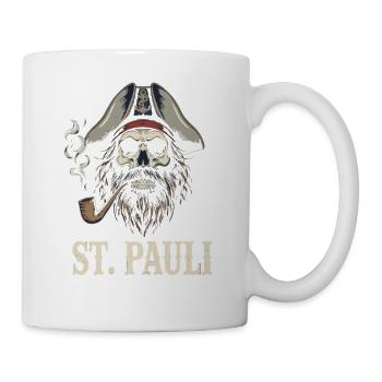 St.Pauli Kiez Hamburg Totenkopf Sankt Pauli - Mug blanc - blanc - Droite