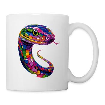 serpent, python, cobra, serpent à sonnettes, serpents - Mug blanc - blanc - Droite