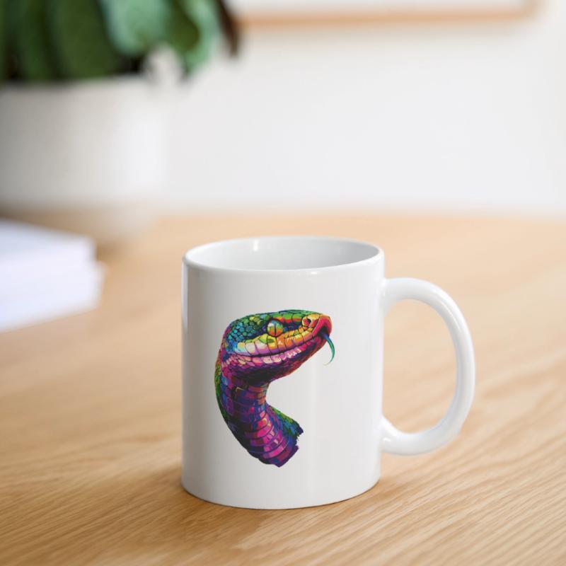 serpent, python, cobra, serpent à sonnettes, serpents Mug blanc