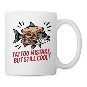 Whimsical Fish Sandwich Design for Casual Wear - Mug - white - Right