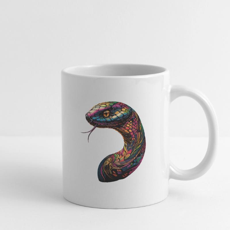serpent, python, cobra, serpent à sonnettes, serpents Mug blanc