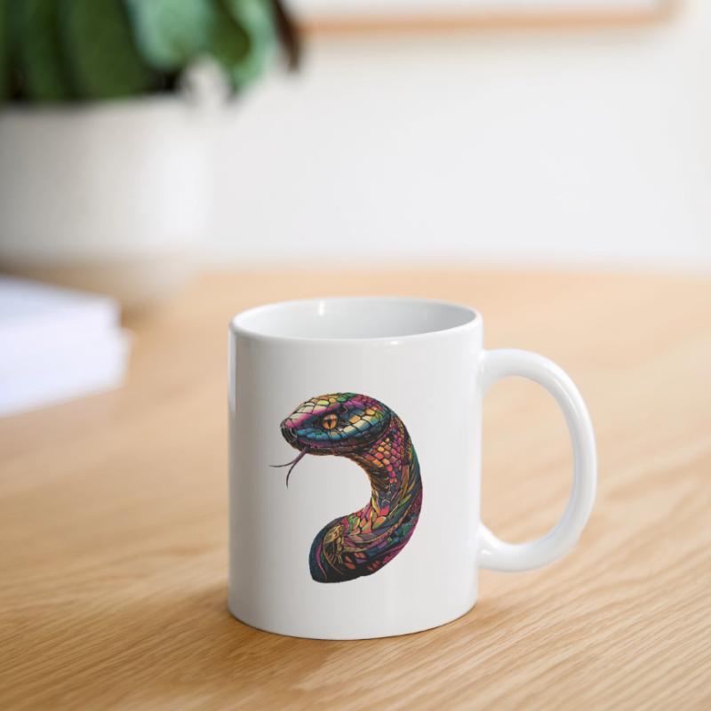 serpent, python, cobra, serpent à sonnettes, serpents Mug blanc