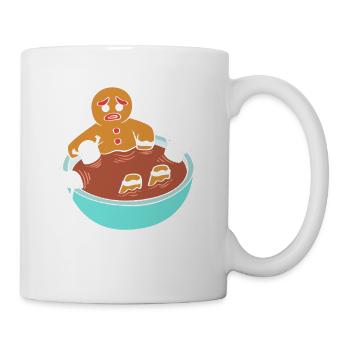 Gingerbread Christmas Coffee Barista Gingerbread Man - Mug - white - Right