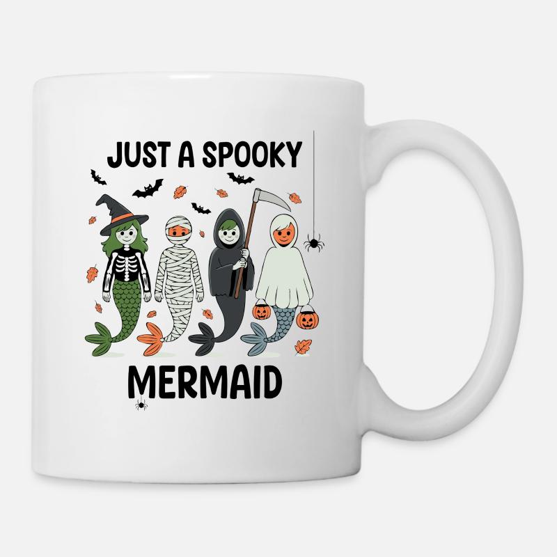 Haunted Mermaids Halloween Design - Mug - white
