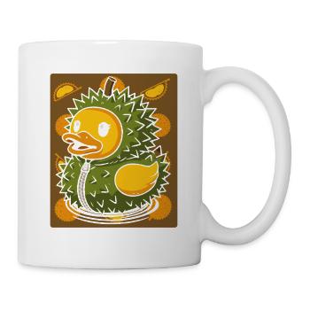 Chick in Durian Suit - Stinky Fruit - Mug - white - Right