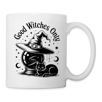 Witch Coffee with Magic Hat Illustration - Mug - white - Right