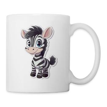 Zebra - Tasse - Weiß - Rechts