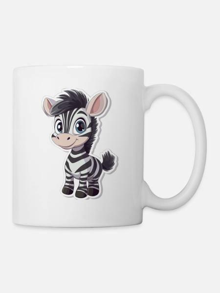 Zebra - Tasse - Weiß