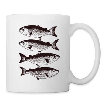 Stylised Fish Pattern  - Mug - white - Right