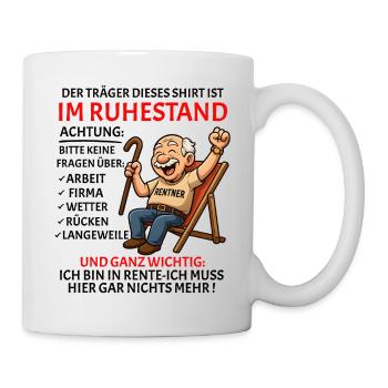 Pension Pension Retirement Funny Pensioner - Mug - white - Right