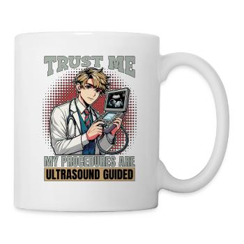 Échographiste Faites-moi confiance pour mes procédures Échographie - Mug blanc - blanc - Droite