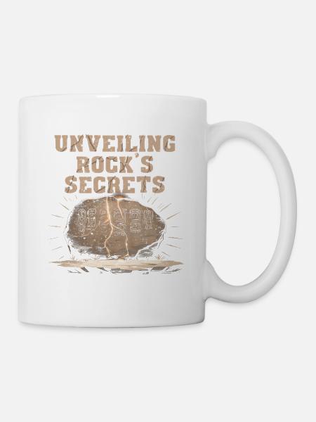 Petroglyphe Petroglyphen Unveiling Rock's Secrets - Tasse - Weiß