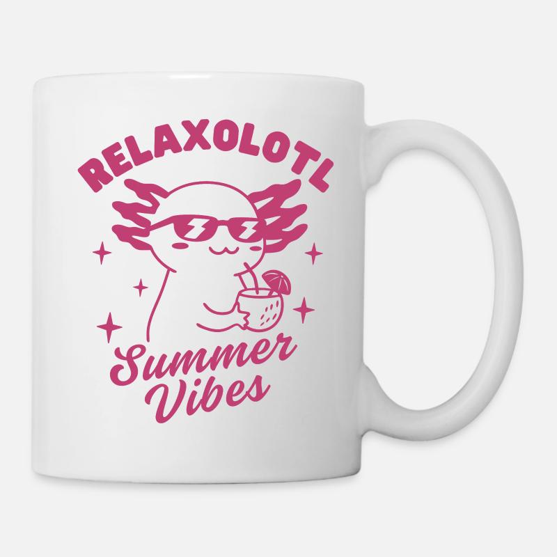 Relaxolotl Ambiance estivale - Mug blanc - blanc