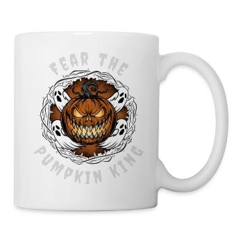 Fear the Pumpkin King - Scary Halloween Design - Mug - white - Right