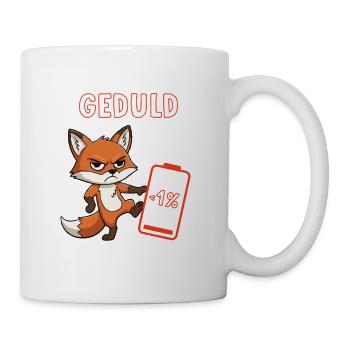 Patience à la fin - Fil de discussion sur la patience à 1 % d’humour de bureau - Mug blanc - blanc - Droite