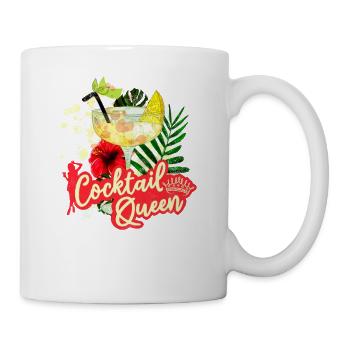 Cocktail Queen Vintage Bachelorette Party - Mug - white - Right