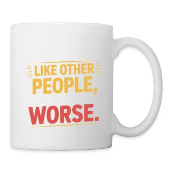 Je ne suis pas comme les autres, je suis pire Frech Gothic - Mug blanc - blanc - Droite
