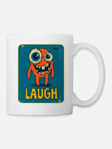 Skurriles Monster - Tasse - Weiß