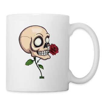 Skull Rose - Mug - white - Right