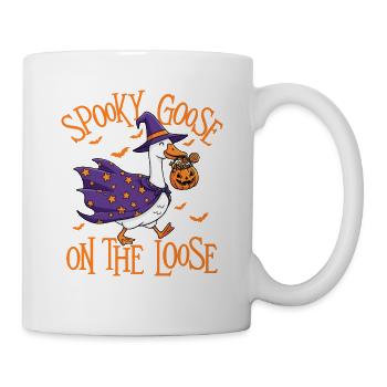 Spooky Goose On The Loose Halloween Humor - Mug - white - Right