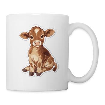 Kuh - Tasse - Weiß - Rechts