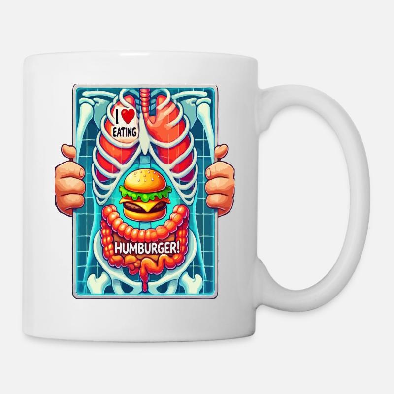 J’adore Hamburger - Mug blanc - blanc