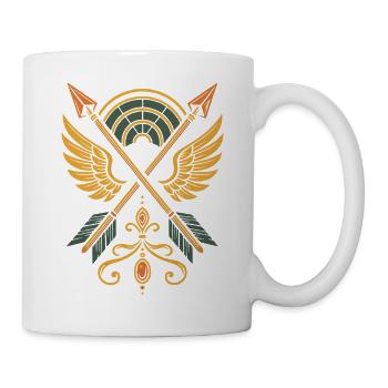 Archery Target Archer Bow Hunting Design - Mug - white - Right
