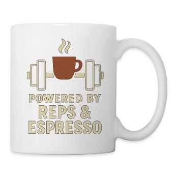 Propulsé par Reps & Espresso - Mug blanc - blanc - Droite