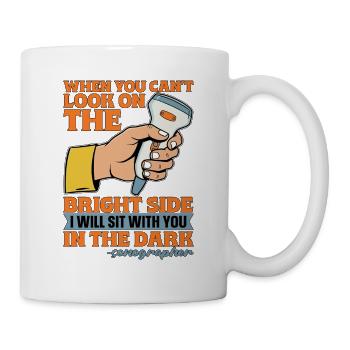 Sonographer When You Can't Look Ultrasound Tech - Tasse - Weiß - Rechts