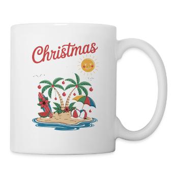 Christmas In July Tropical Christmas Beach - Mug - white - Right