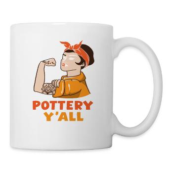 Poterie Femmes Fortes Art - Mug blanc - blanc - Droite