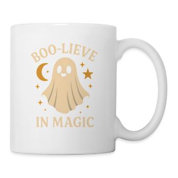 Ghost design with magic theme - Mug - white - Right