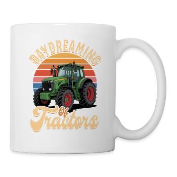 Tracteur Enfants Ferme Mode de vie - Mug blanc - blanc - Droite