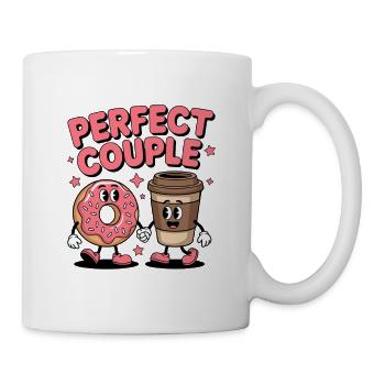 Perfect Couple Coffee And Donut Humor - Tasse - Weiß - Rechts