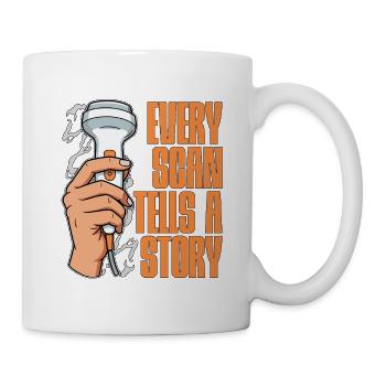 échographiste Chaque scan raconte une histoire Échographie - Mug blanc - blanc - Droite