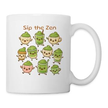 Matcha Tee / Matcha Latte Fans - Tasse - Weiß - Rechts
