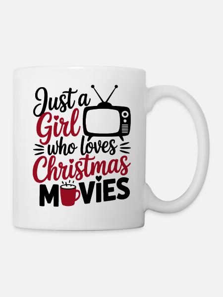 Mädchen Weihnachtsdesign mit Tassenmotiv - Tasse - Weiß