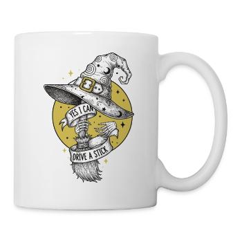 Zauberhafter Hexenbesen mit Schriftzug - Tasse - Weiß - Rechts