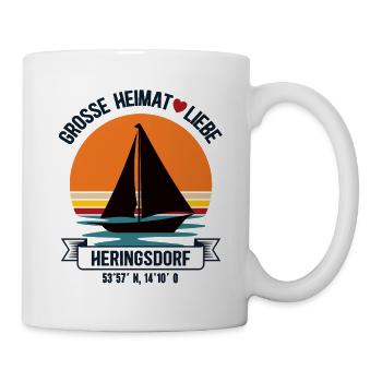 Heringsdorf Home Mer Baltique Usedom Voile - Mug blanc - blanc - Droite