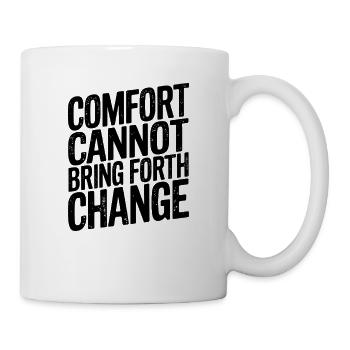 Befähigung zum Wandel Inspirierendes Zitatdesign - Tasse - Weiß - Rechts
