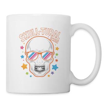 Halloween Skull Tural Icon Retro - Tasse - Weiß - Rechts