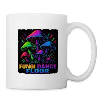 Trippy Mushroom EDM Rave Psychedelic Festival - Mug - white - Right