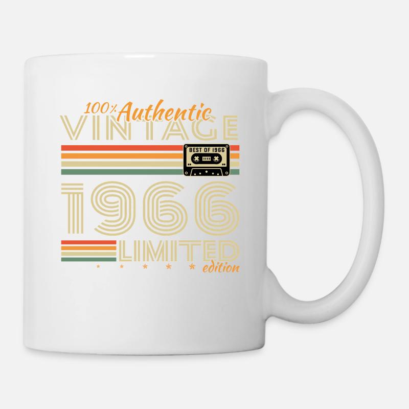 Original 1966 Vintage Vintage Anniversaire Rétro - Mug blanc - blanc