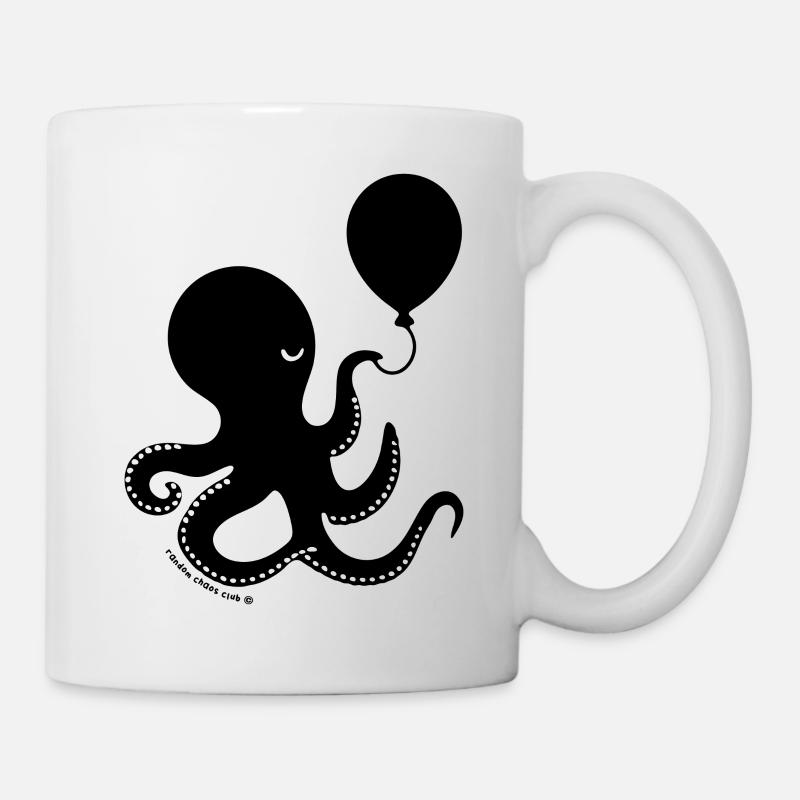 Pieuvre maudite – Créature marine d’humour noir déséquilibrée - Mug blanc - blanc