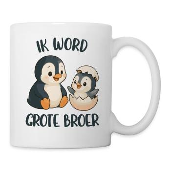Big Brother, je vais être grand frère, pingouin - Mug blanc - blanc - Droite